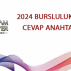 2024 Bursluluk Sınavı Cevap Anahtarları